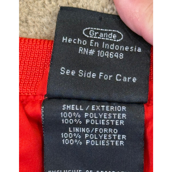 Starter Nebraska Huskers Jacket Windbreaker Lined Pullover Jacket Large - Picture 7 of 9